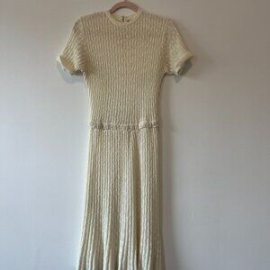 Vintage Sheer Midi Dress - Women's Small